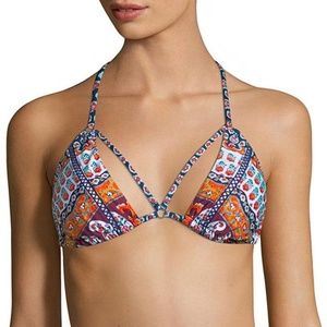 Nanette Leopore Vixen Traingle Bikini Top in Super Fly Paisley Multi